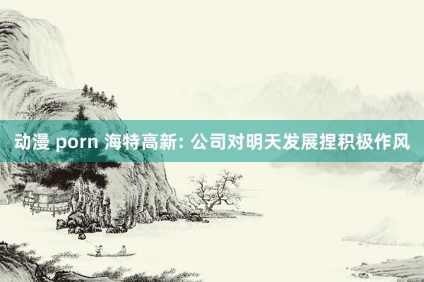动漫 porn 海特高新: 公司对明天发展捏积极作风